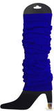 Darrahopens Occasions > Costumes LEG WARMERS Knitted Womens Neon Party Knit Ankle Fluro Dance Costume 80s Pair - Royal Blue