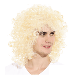 Darrahopens Occasions > Costumes MENS LONG CURLY WIG Costume Party Fancy Long Hair Rock 70s 80s Blonde