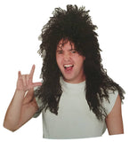 Darrahopens Occasions > Costumes Mens Rock Hip Hop Wig Punk Rockstar 80s Party Costume Dude Bogan Curly
