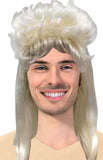 Darrahopens Occasions > Costumes Mullet Wig 80s Fancy Dress Mens Party Costume Rock Bogan Punk 70s 90s - Blonde