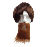 Darrahopens Occasions > Costumes PARTY BEARD Moustache Costume Fancy Dress Mustache Halloween Fake Facial Hair - Brown