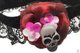 Darrahopens Occasions > Costumes Skull & Rose Leg Garter Skeleton Halloween Costume Party Lace Accessory