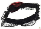 Darrahopens Occasions > Costumes Skull & Rose Leg Garter Skeleton Halloween Costume Party Lace Accessory