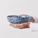 Darrahopens Occasions > Disposable Tableware > Disposable Bowls Bowl Organic 16.5cm Blue Daisy Glaze