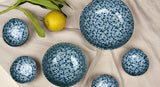 Darrahopens Occasions > Disposable Tableware > Disposable Bowls Bowl Organic 16.5cm Blue Daisy Glaze