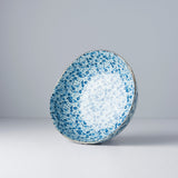 Darrahopens Occasions > Disposable Tableware > Disposable Bowls Bowl Organic Shape 20cm Blue Daisy Glaze