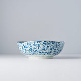 Darrahopens Occasions > Disposable Tableware > Disposable Bowls Bowl Organic Shape 20cm Blue Daisy Glaze