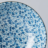Darrahopens Occasions > Disposable Tableware > Disposable Bowls Ramen Bowl 21.5cm Blue Daisy Glaze