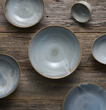 Darrahopens Occasions > Disposable Tableware > Disposable Bowls Ramen Bowl 25cm Steel Grey Glaze