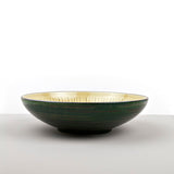 Darrahopens Occasions > Disposable Tableware > Disposable Bowls Serving Bowl 28cm Green Converging Line Glaze
