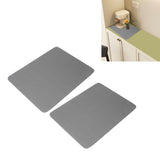 Darrahopens Occasions > Disposable Tableware > Disposable Cups 2Pcs Coffee Mat Drying Pad Super Absorbent Prevent Slip Shock Absorption Easy to Clean Coffee Bar Mat for Countertops Coffee Machine Dark Gray 40x50cm / 15.7x19.7in In Australia - Darrahopens