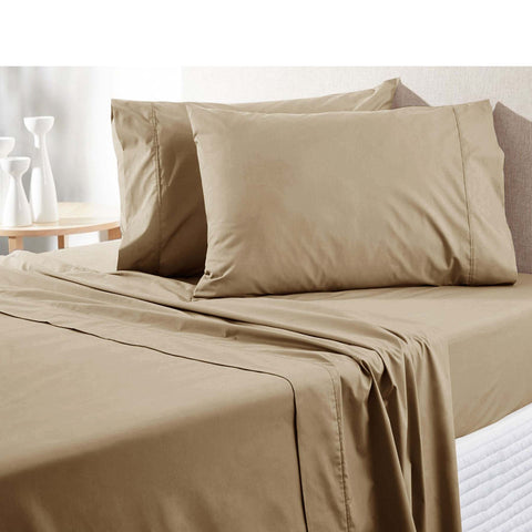 Darrahopens Occasions > Disposable Tableware > Disposable Cups 300TC Pure Cotton Sheet Set King Latte
