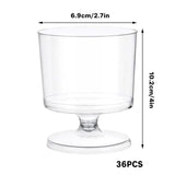 Darrahopens Occasions > Disposable Tableware > Disposable Cups 30pcs Clear Hard Plastic Mousse Cake Cup Pudding Ice Cream Dessert Serving Cups
