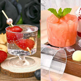 Darrahopens Occasions > Disposable Tableware > Disposable Cups 30pcs Clear Hard Plastic Mousse Cake Cup Pudding Ice Cream Dessert Serving Cups