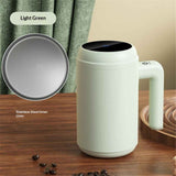 Darrahopens Occasions > Disposable Tableware > Disposable Cups Self Stirring Coffee Mug with Temp Display, 316 stainless steel Auto Mixing Cup for Coffee, Milk, Protein – Gift for Friends, 14.8oz – green