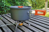 Darrahopens Occasions > Disposable Tableware > Disposable Cutlery 10Pcs Camping Cookware Mess Kit for Outdoor Camping Hiking Picnic -Orange