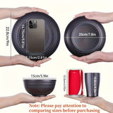 Darrahopens Occasions > Disposable Tableware > Disposable Cutlery Shatterproof Tableware Set for Camping & Home (16pcs)