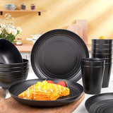 Darrahopens Occasions > Disposable Tableware > Disposable Cutlery Shatterproof Tableware Set for Camping & Home (16pcs)