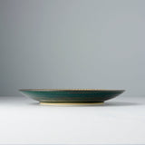 Darrahopens Occasions > Disposable Tableware > Disposable Plates Dinner Plate 25cm Green Converging Line Glaze