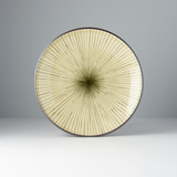 Darrahopens Occasions > Disposable Tableware > Disposable Plates Dinner Plate 25cm Green Converging Line Glaze