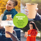 Darrahopens Occasions > Disposable Tableware Party Central 1000PCE 250ml Coffee Cups Disposable Recycable 6.5 x 9cm