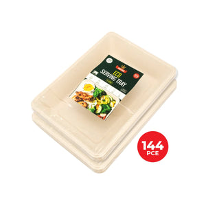 Darrahopens Occasions > Disposable Tableware Party Central 144PCE Serving Tray/Plate/Dish Eco-Friendly Recyclable 285mm