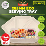 Darrahopens Occasions > Disposable Tableware Party Central 144PCE Serving Tray/Plate/Dish Eco-Friendly Recyclable 285mm