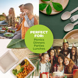 Darrahopens Occasions > Disposable Tableware Party Central 144PCE Serving Trays Eco-Friendly Recyclable Durable 19.5cm