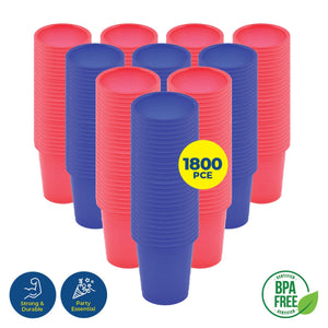 Darrahopens Occasions > Disposable Tableware Party Central 1800PCE 30ml Coloured Shot Cups Drinks Jelly Sauces 40 x 45mm