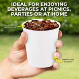 Darrahopens Occasions > Disposable Tableware Party Central 2160PCE White Paper Cups Disposable Leak Resistant 200ml
