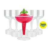 Darrahopens Occasions > Disposable Tableware Party Central 360PCE Cocktail Glasses Disposable Durable Leak Resistant 120ml