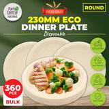Darrahopens Occasions > Disposable Tableware Party Central 360PCE Dinner Plates Round Strong Eco-Friendly Disposable 23cm