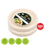 Darrahopens Occasions > Disposable Tableware Party Central 360PCE Dinner Plates Round Strong Eco-Friendly Disposable 23cm