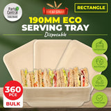 Darrahopens Occasions > Disposable Tableware Party Central 360PCE Serving Tray/Plate/Dish Eco-Friendly Recyclable 190mm