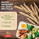 Darrahopens Occasions > Disposable Tableware Party Central 360PCE Serving Tray/Plate/Dish Eco-Friendly Recyclable 190mm