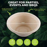 Darrahopens Occasions > Disposable Tableware Party Central 480PCE Bowls Salad Soup Eco-Friendly Recyclable Durable 220ml