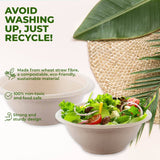 Darrahopens Occasions > Disposable Tableware Party Central 480PCE Bowls Salad Soup Eco-Friendly Recyclable Durable 220ml