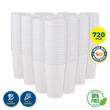 Darrahopens Occasions > Disposable Tableware Party Central 720PCE White Paper Cups Disposable Leak Resistant 500ml