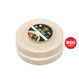 Darrahopens Occasions > Disposable Tableware Party Central 960PCE Side Plates Eco-Friendly Recyclable Food Grade 180mm