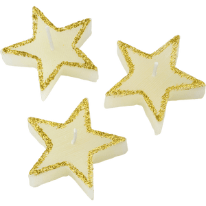 Darrahopens Occasions > Lights > Candles 1 Pack of 2 Star Shape Candles Tealight Wedding Crystal Wax