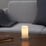 Darrahopens Occasions > Lights > Candles 2 Pcs LED Block Pillar Candle White Flameless Safe Indoor Battery Power Party Home Decor Wedding Xmas Table Centrepiece
