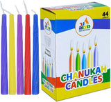 Darrahopens Occasions > Lights > Candles Ner Mitzvah Multi Color Standard Chanukah Candles - 1 Pack of 44pcs