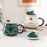 Darrahopens Occasions > Novelty Gifts Christmas Cup Gift Box Ceramic Mug Set Mug Gift Set Christmas Coffee Cup(Bell)