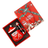 Darrahopens Occasions > Novelty Gifts Christmas Cup Gift Box Ceramic Mug Set Mug Gift Set Christmas Coffee Cup(Santa Claus)