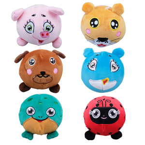 Darrahopens Occasions > Novelty Gifts Party Central 12PCE Plush Toys Various Animals Super Soft & Cuddly 10cm
