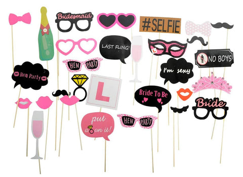 Darrahopens Occasions > Party & Birthday Novelties 20x Bride To Be Photo Booth Props Hens Bridal Party Bachelorette Selfie