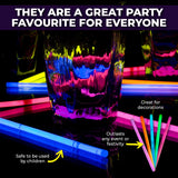 Darrahopens Occasions > Party & Birthday Novelties Party Central 120PCE Glow Sticks Jumbo Size Lasting Bright Neon Colours 30cm