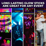 Darrahopens Occasions > Party & Birthday Novelties Party Central 120PCE Glow Sticks Jumbo Size Lasting Bright Neon Colours 30cm