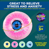 Darrahopens Occasions > Party & Birthday Novelties Party Central 12PCE Bouncy Eyeballs Lights Up Glows In The Dark Fun Toy 5.5cm