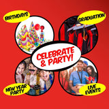 Darrahopens Occasions > Party & Birthday Novelties Party Central 24PCE Mini Air Horns Sporting Events Special Occasions 23g